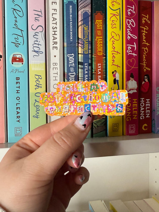 Falling for Fictional Characters Sticker