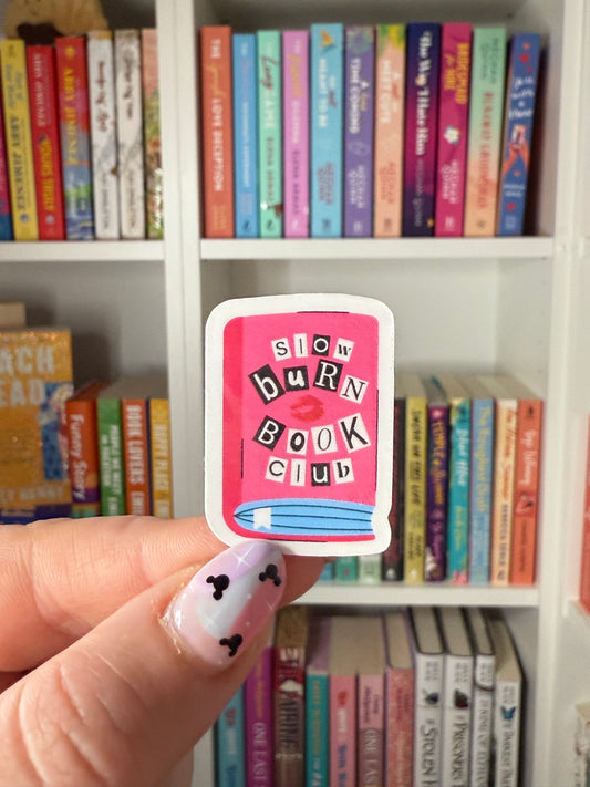 Slow Burn Book Club Sticker