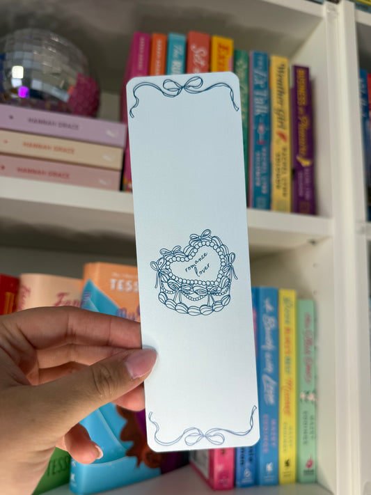 Romance Reader Cake Bookmark