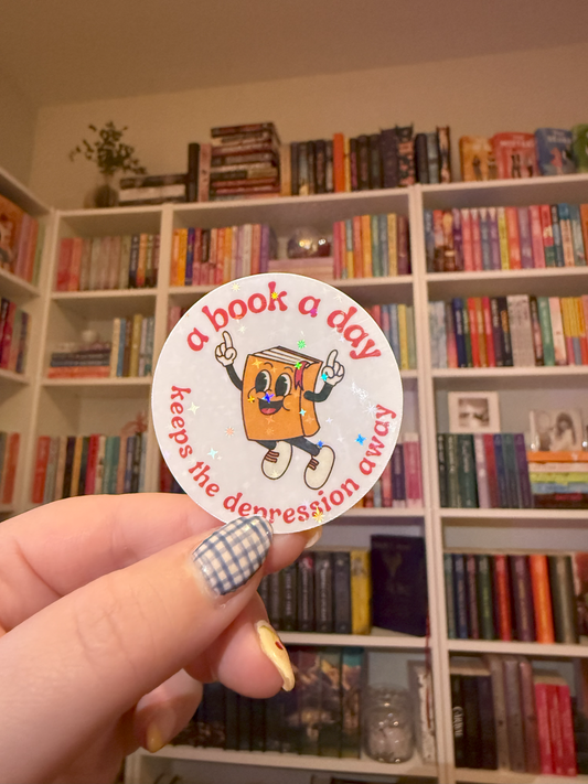 A Book A Day Sticker