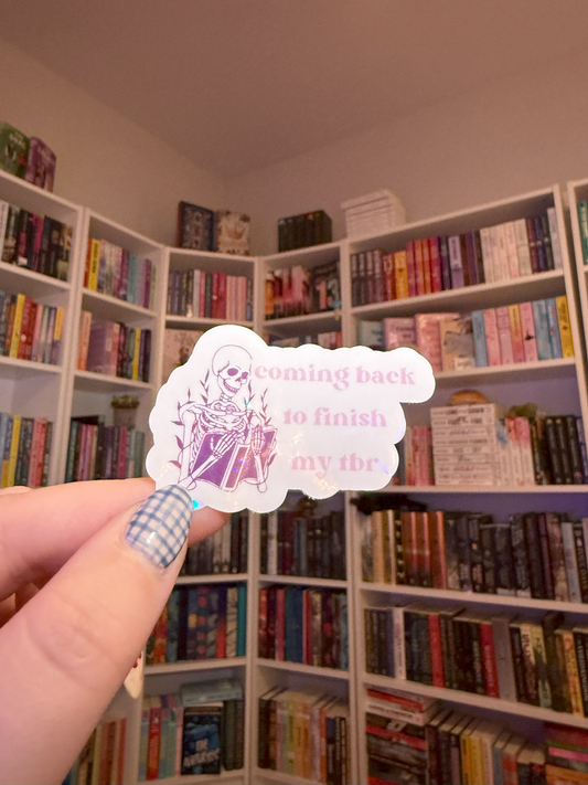 Coming to Finish My TBR Sticker