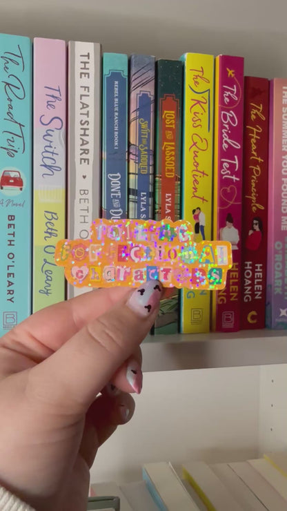 Falling for Fictional Characters Sticker